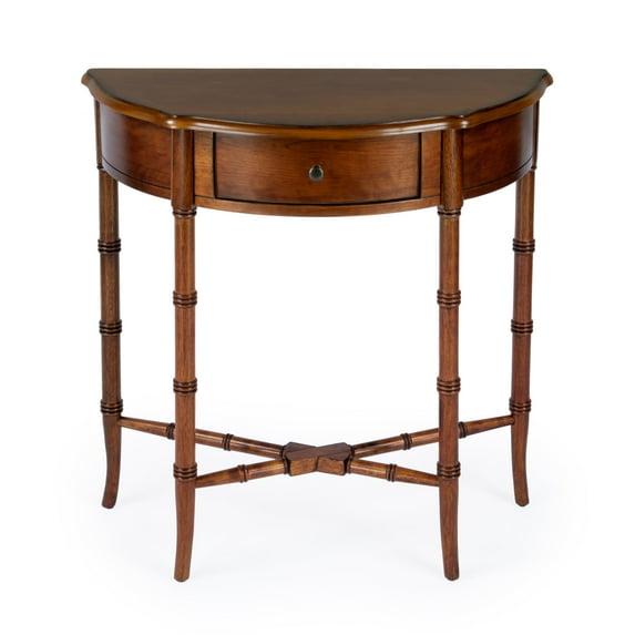 Butler Specialty Company Skilling Wood Demilune Console Table - Olive Ash