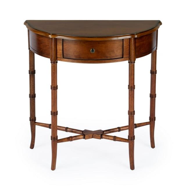 Butler Specialty Company Skilling Wood Demilune Console Table - Olive Ash