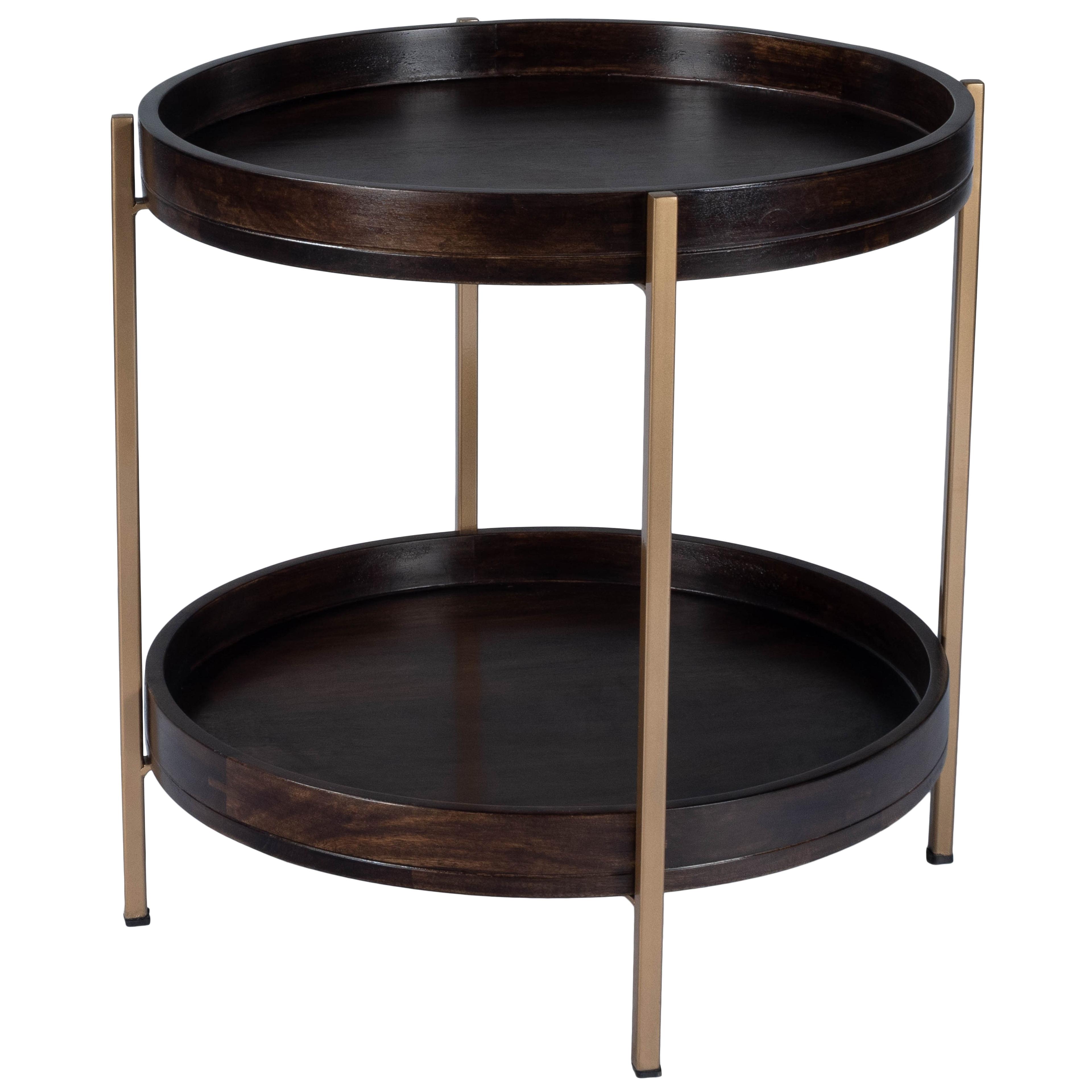 Butler Specialty Damirra Wood And Metal Accent Table In Brown