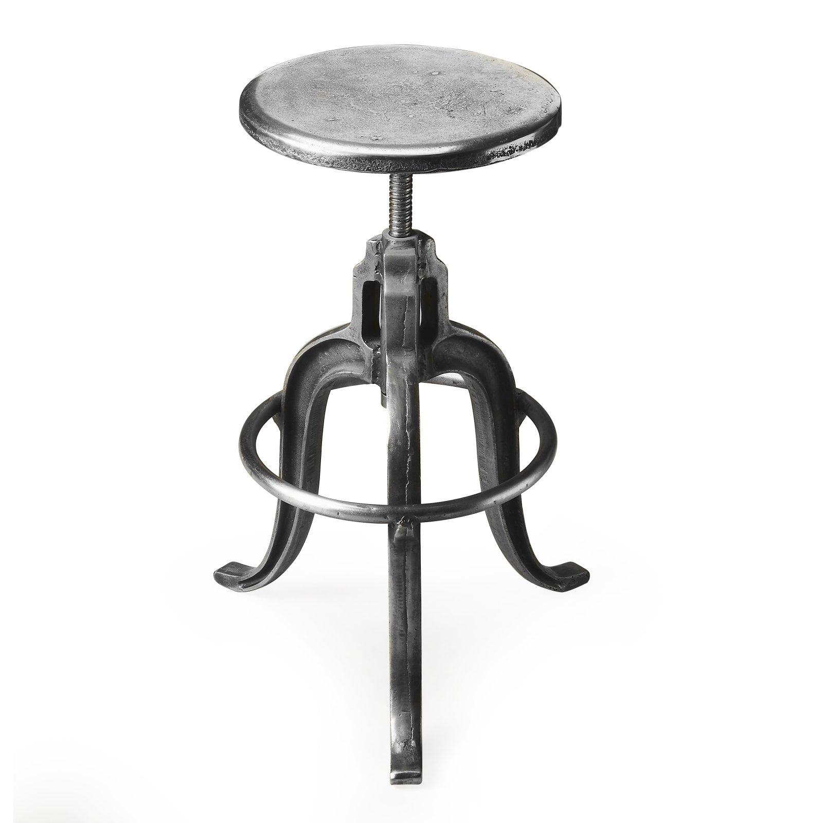 Parnell Adjustable Swivel Iron 22" Industrial Bar Stool