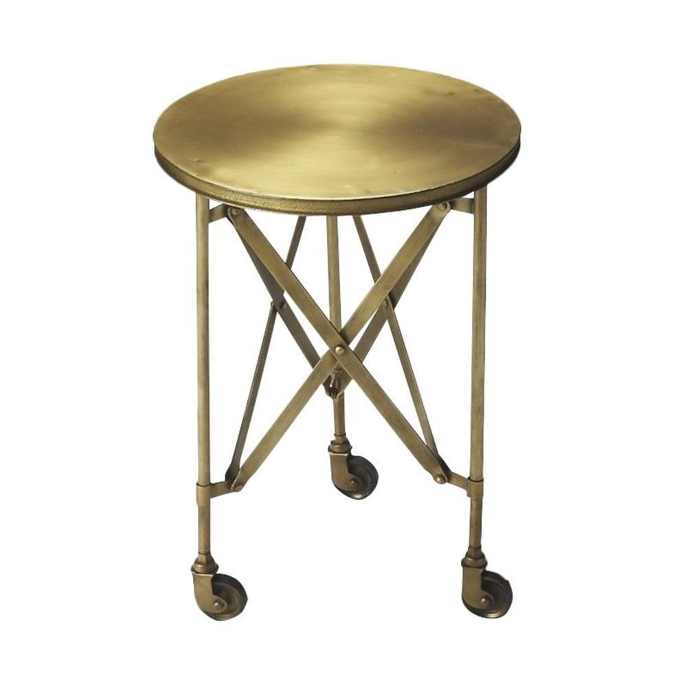 Butler Specialty Industrial Chic Costigan End Table In Antique Gold
