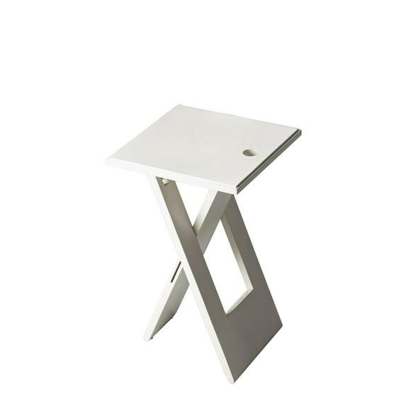 Butler Specialty Loft Square Folding End Table In White