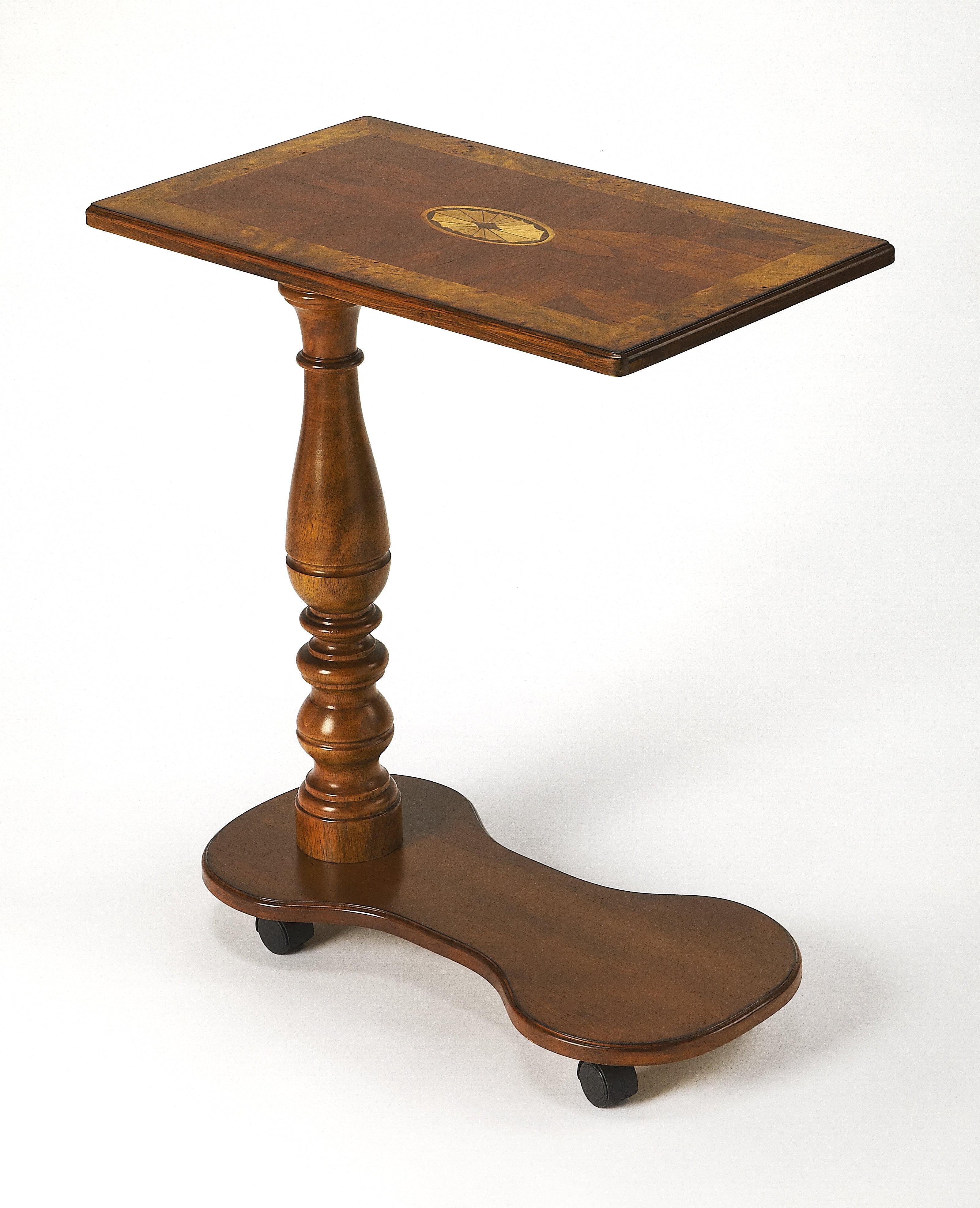 Butler Specialty Mobile Tray Table In Olive Ash Burl