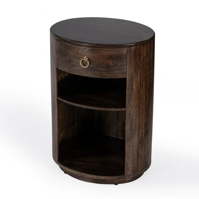 Butler Specialty Transitional Carnolitta Mango Wood End Table In Dark Brown
