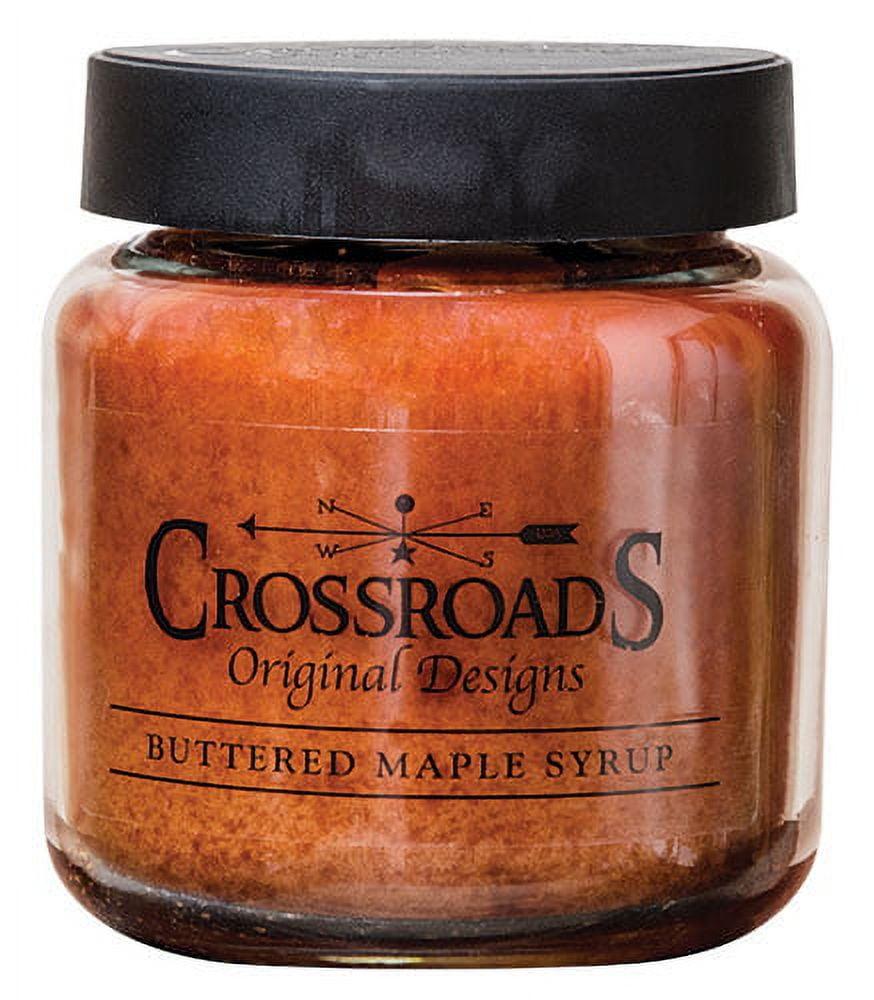 16oz Buttered Maple Syrup Scented Glass Jar Candle