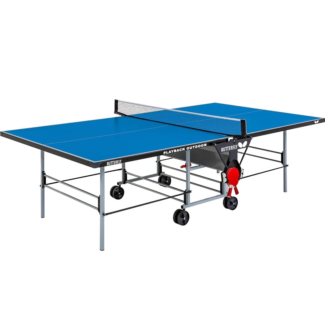 Butterfly Butterfly Indoor/Outdoor Playback Rollaway Foldable Table Tennis Table (6mm Thick)