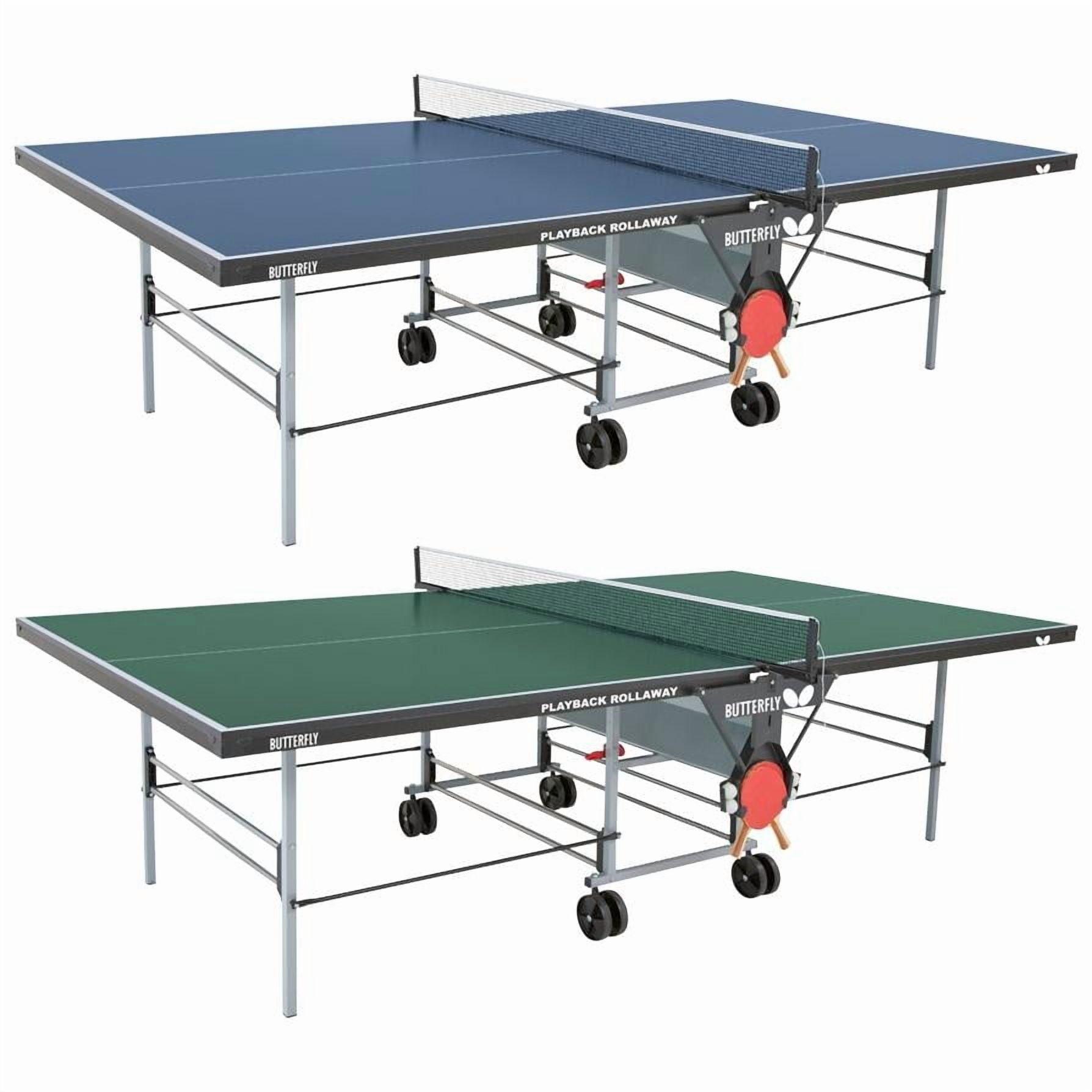 Butterfly Playback 19 Rollaway Regulation Size Foldable Indoor Table Tennis Table (19mm Thick)