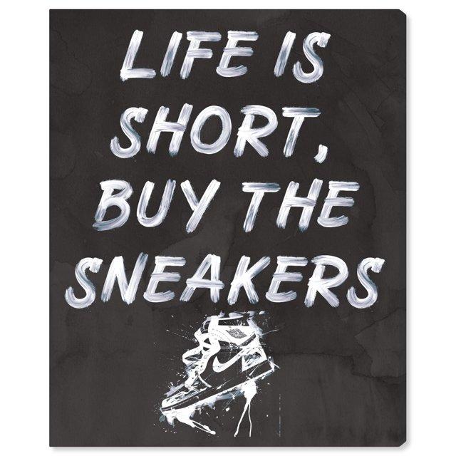 Notori Art Notoriart Buy The Sneakers Framed Sneaker 1 Piece Canvas Wall Art | Wayfair