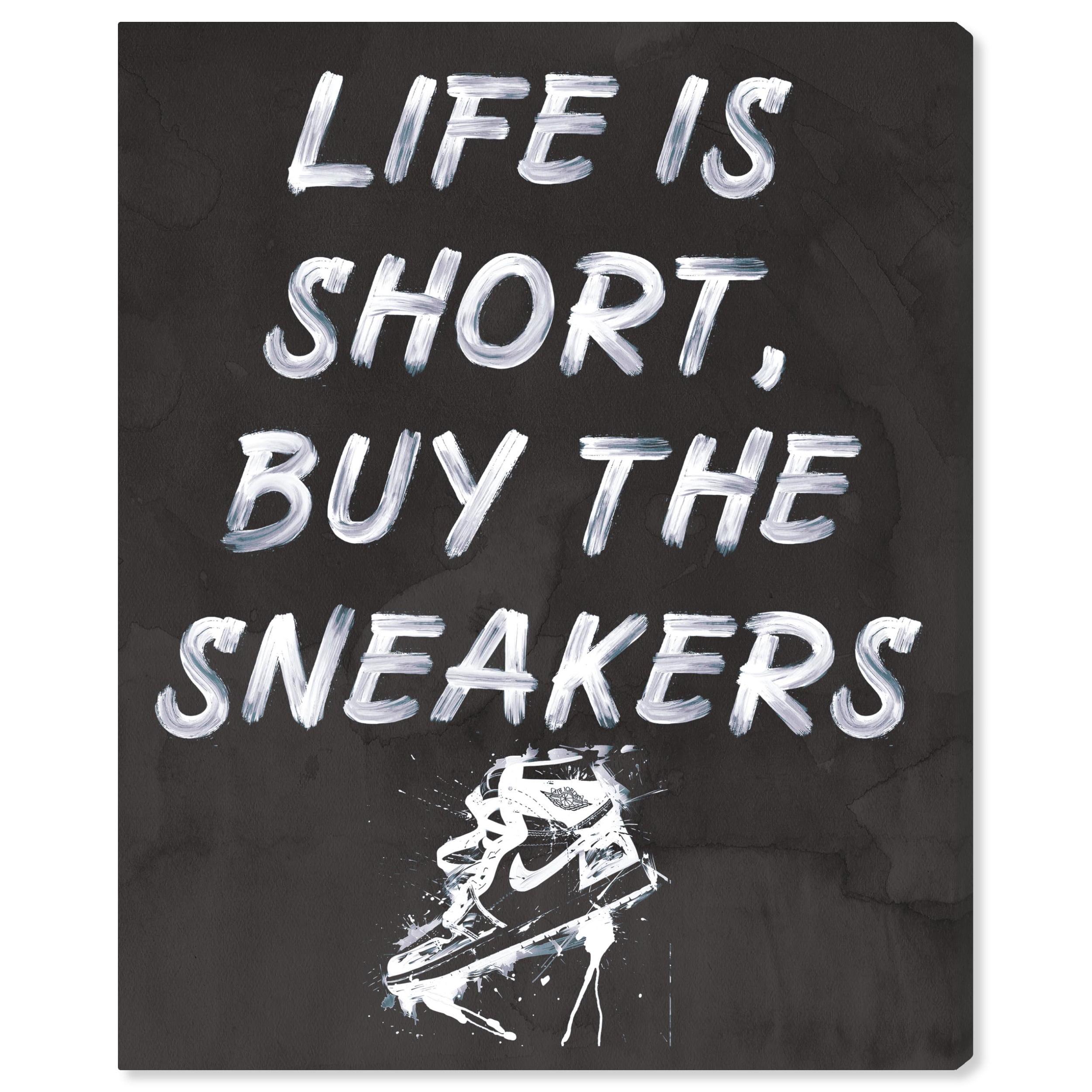 Notori Art Notoriart Buy The Sneakers Framed Sneaker 1 Piece Canvas Wall Art