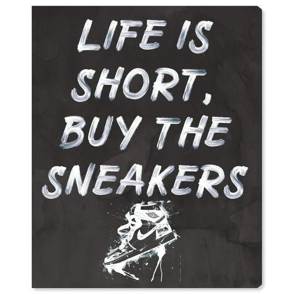 Notori Art Notoriart Buy The Sneakers Framed Sneaker 1 Piece Canvas Wall Art