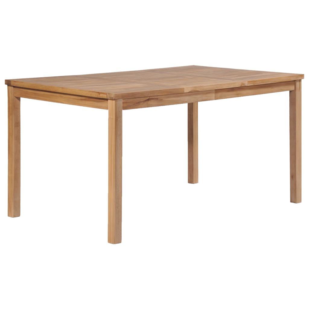 Elegant Teak Wood Patio Table 59"x35" with Natural Finish