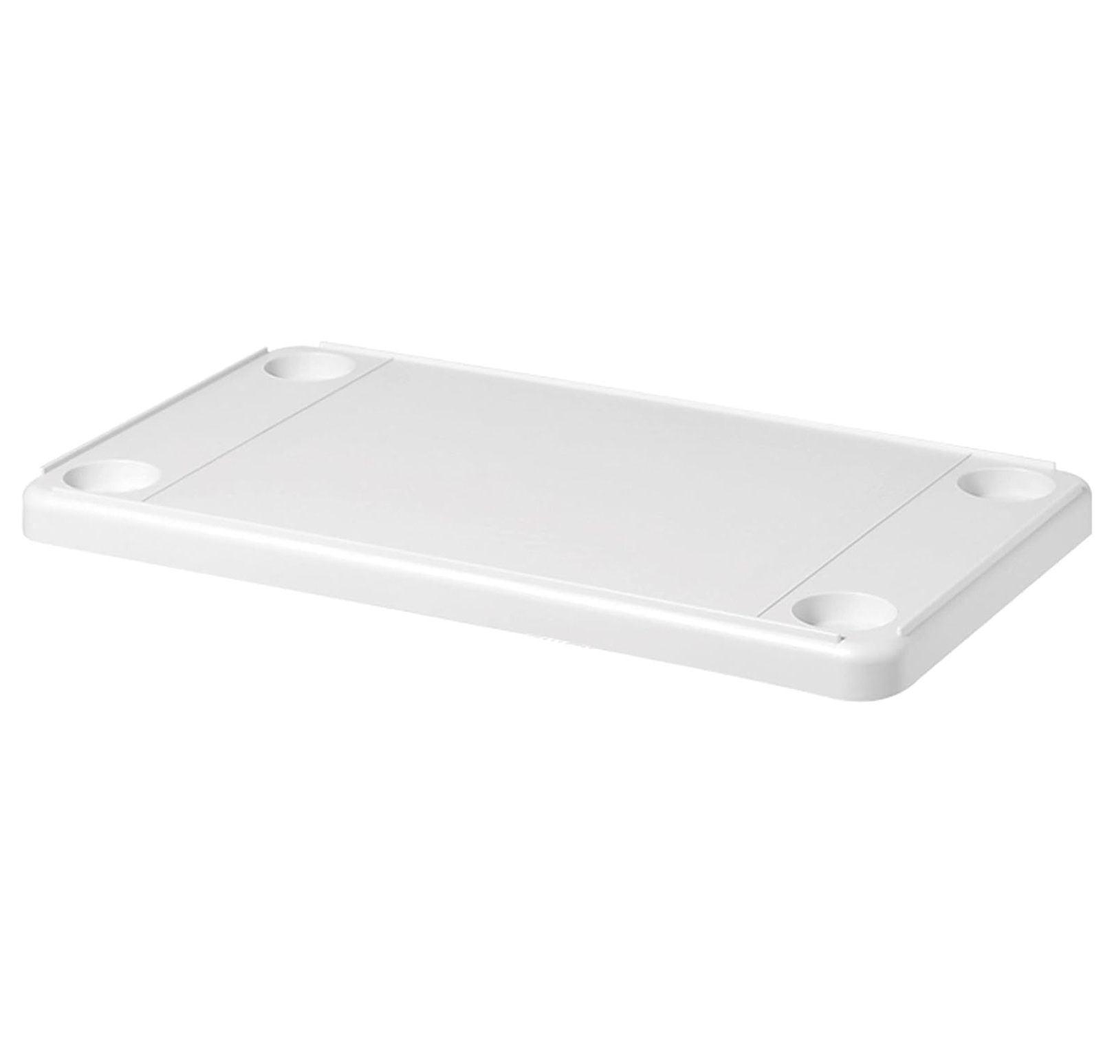 Ivory High-Impact Plastic Rectangular Table Top, 16"D x 28"W