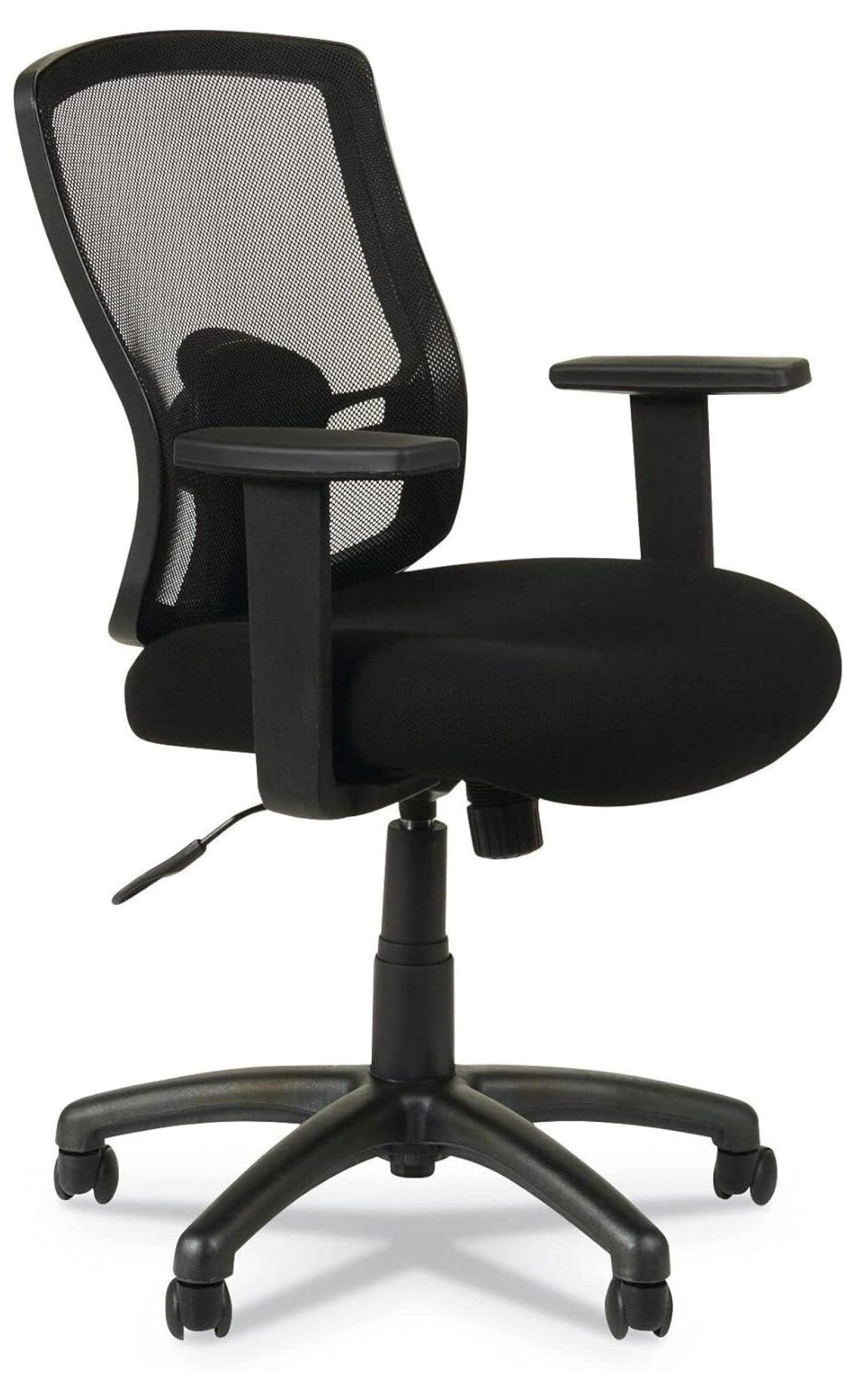 SinYYH ALEET42ME10B Series 18.03 in. to 21.96 in. Seat Height Mesh -Back Chair - Black