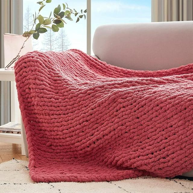 Byourbed Cozy Potato Chunky Knit Oversized Luxury Throw Blanket