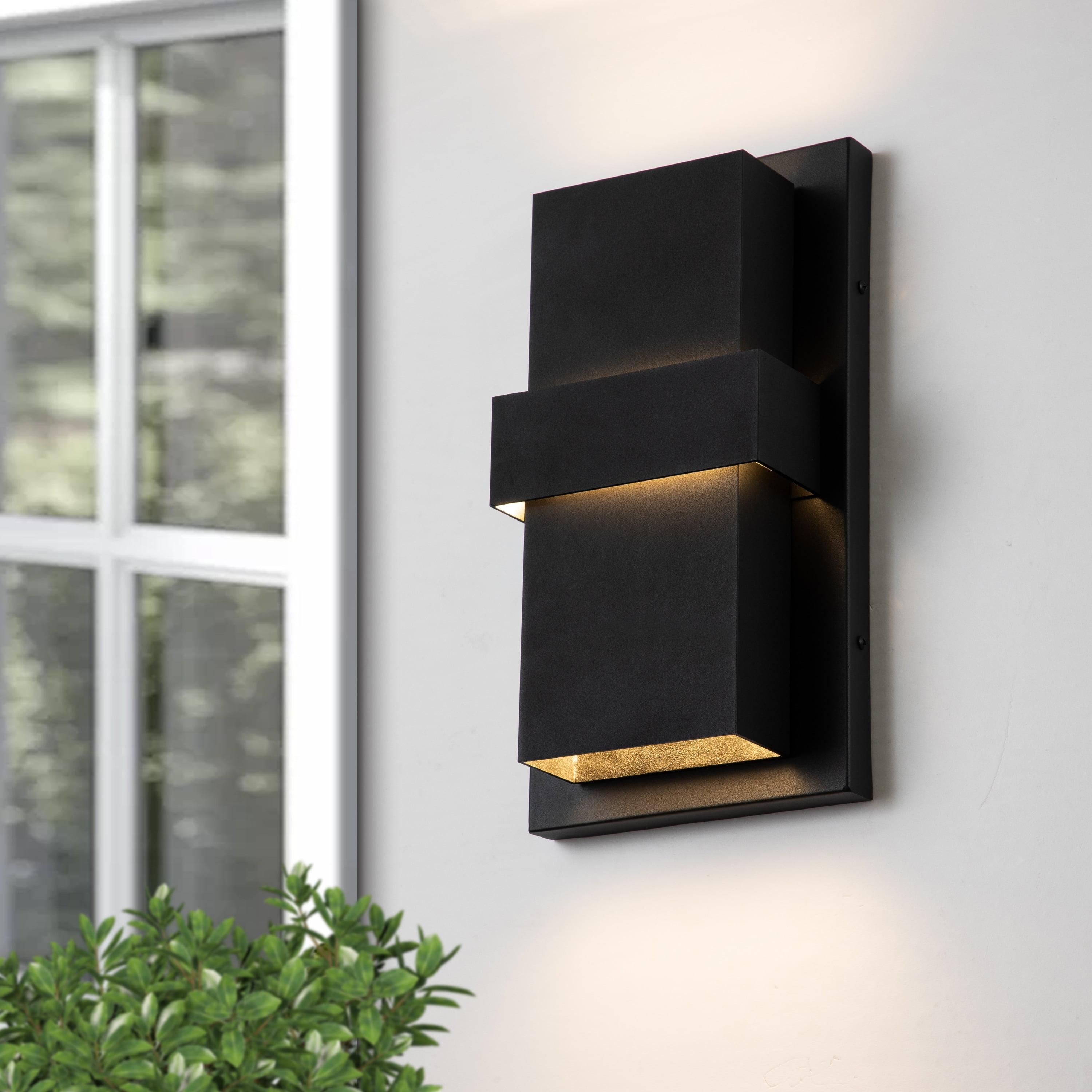 Matte Black Aluminum LED Outdoor Wall Sconce