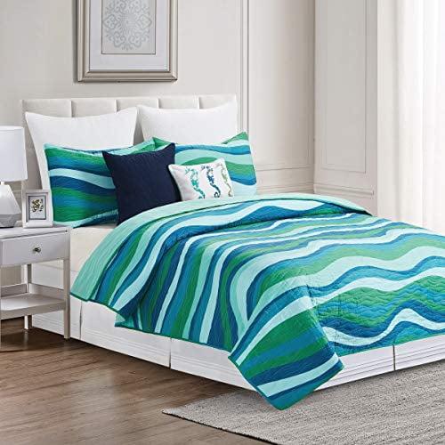 C&F Home Deep Blue Sea 2 Piece Twin Quilt Set