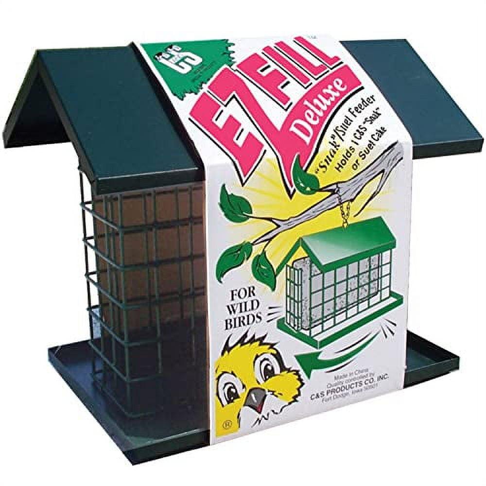 C & S Products EZ Fill Deluxe Suet Feeder, Green