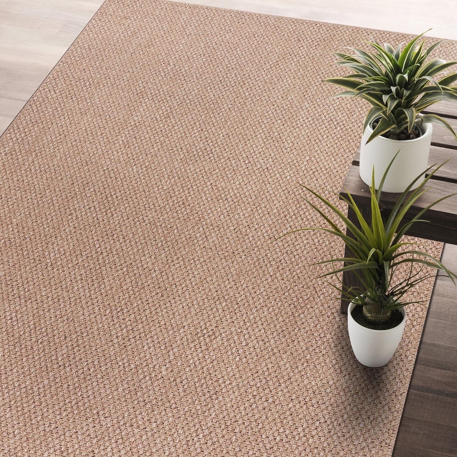 4'x6' Pata Hand Woven Chunky Jute Area Rug, Natural - JONATHAN Y