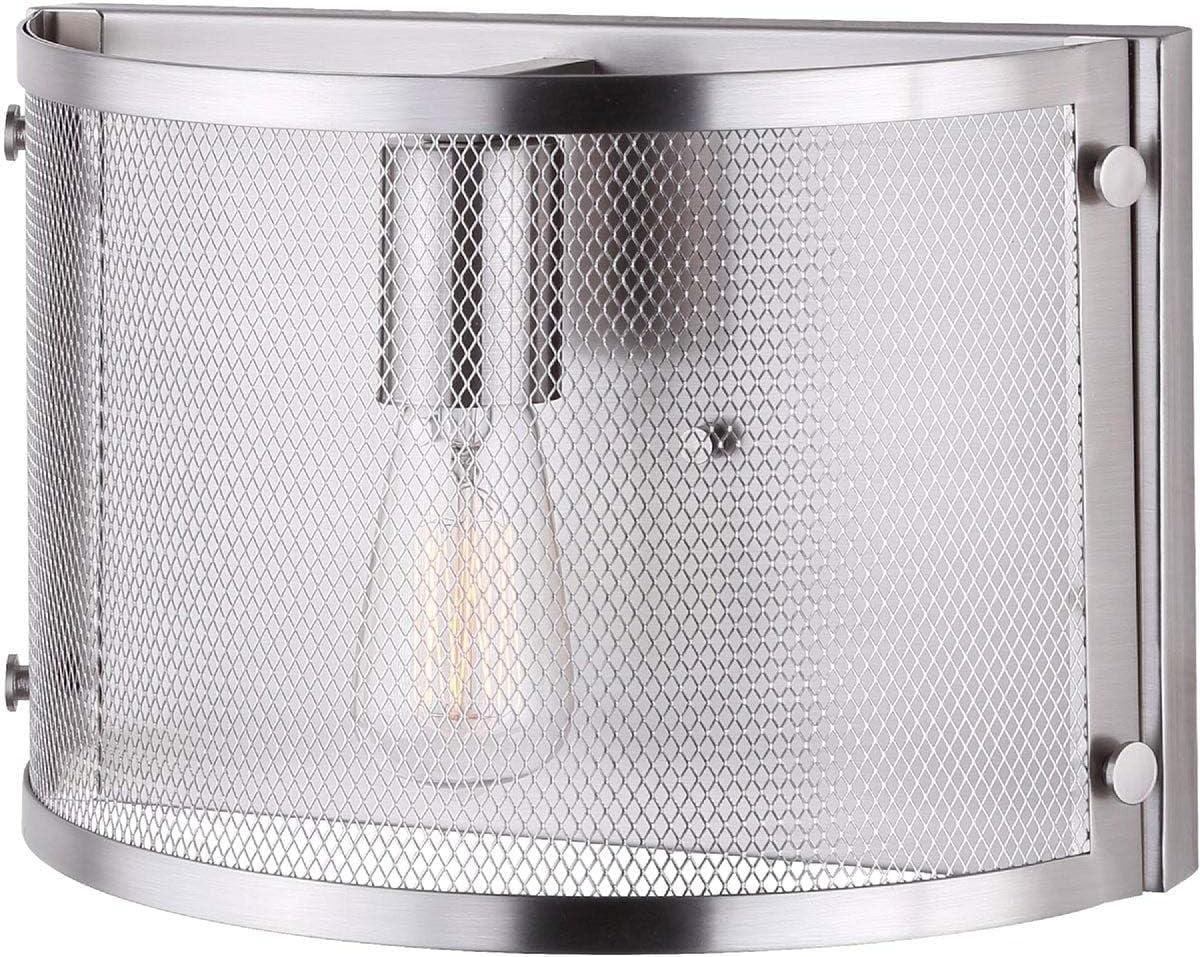 Beckett Brushed Nickel Mesh Shade Wall Sconce