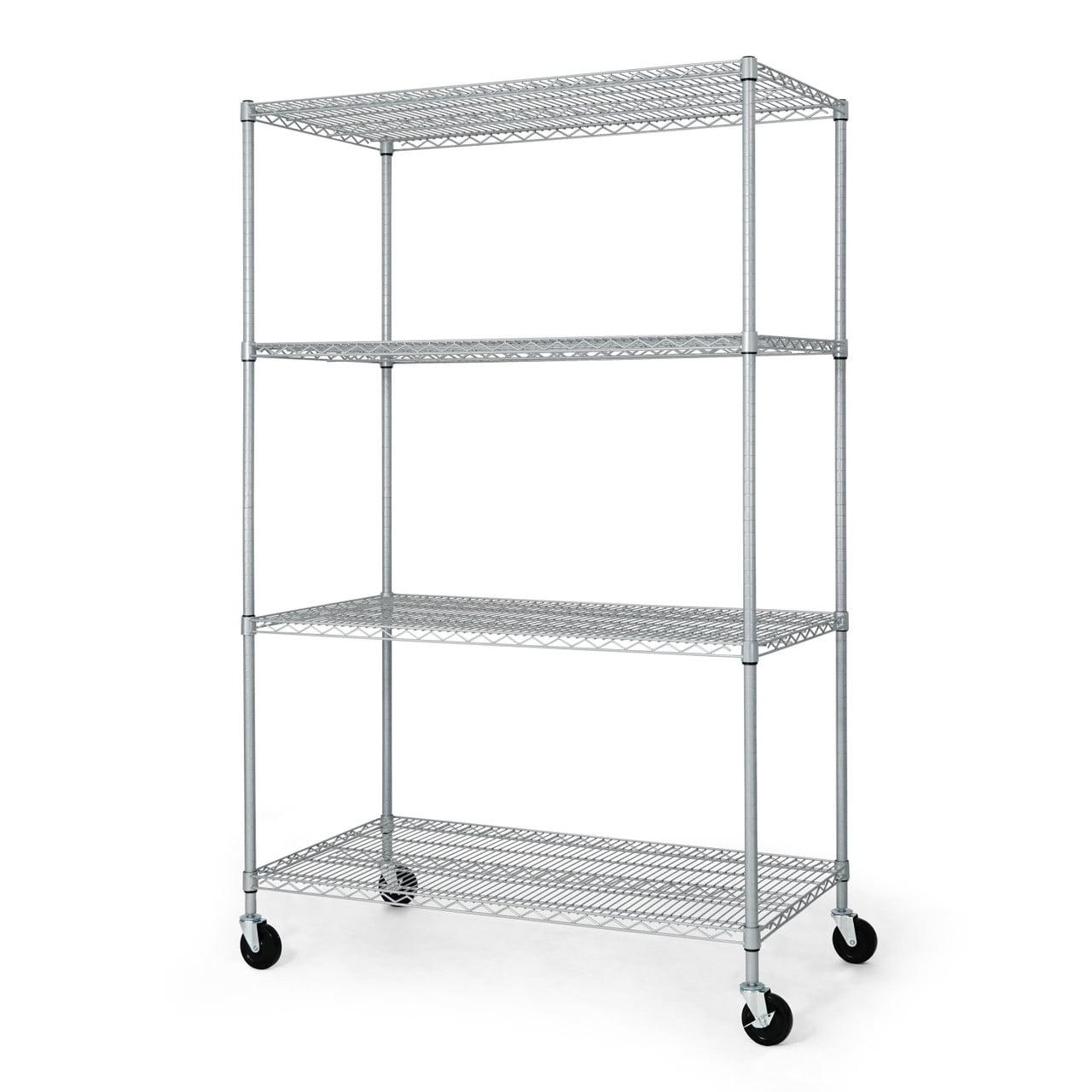 Metal Shelving Unit with Wheels