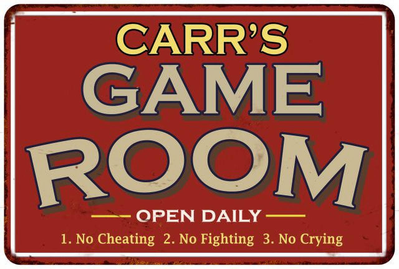 Game Room Sign Rustic Wall decor Gameroom Signs Home Vintage Decorations Games Arcade Retro Video Gamer Art Gaming wall art Size: 8 x 12 Inches