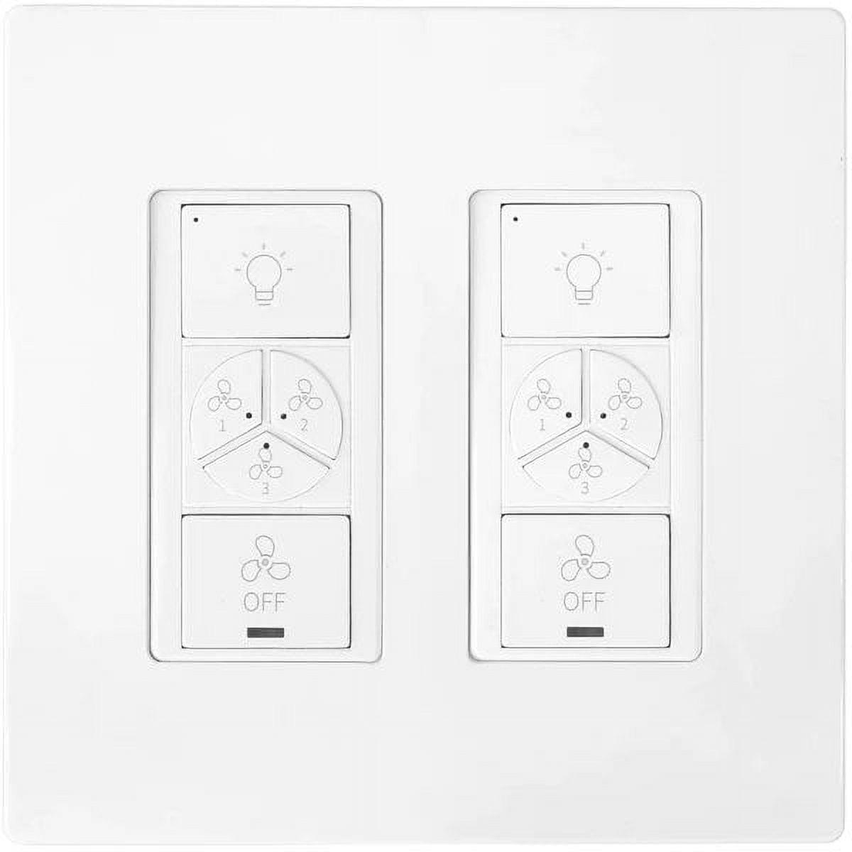 CARRO Carro Home Smart Switch, Fan Speed Control And Light On/off Switch Works With Amazon Alexa, Google Home, And Siri Shortcut, Universal Wifi Fan & Light Controller.