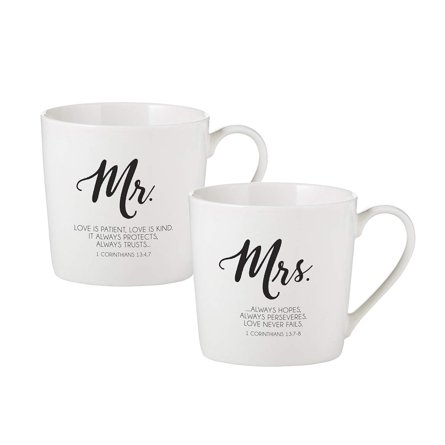 CB Gift  Mr & Mrs Cafe Mug Set