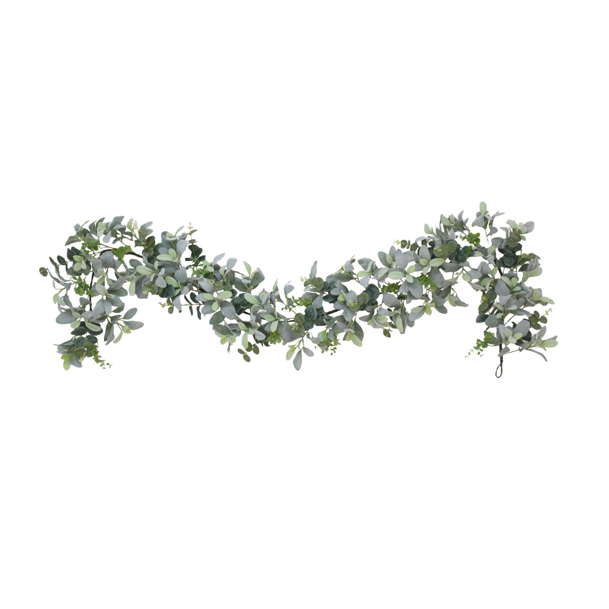 Puleo International 72'' in. Faux Lambs Ear Garland