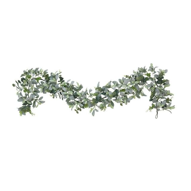 Puleo International 72'' in. Faux Lambs Ear Garland