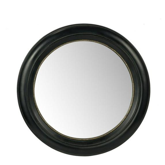 CC Home Furnishings Distressed Round Framed Wall Mirror - 23.5"
