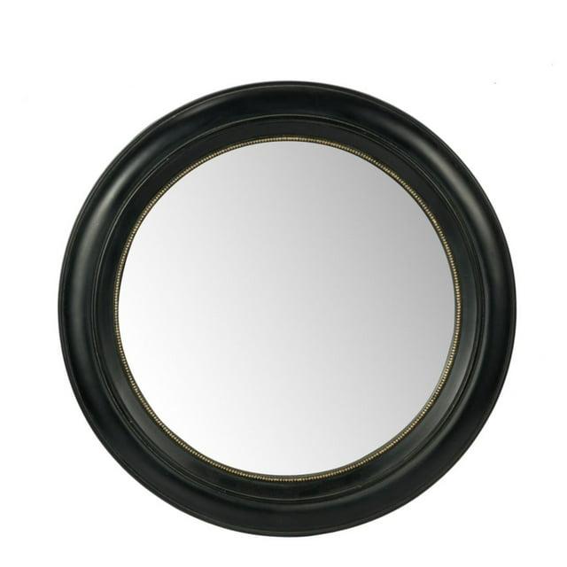 CC Home Furnishings Distressed Round Framed Wall Mirror - 23.5"