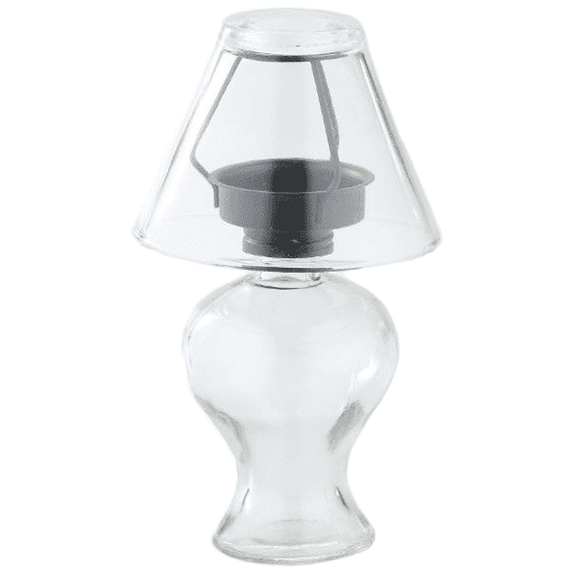 Clear Handblown Glass Hanging Lantern Candle Holder