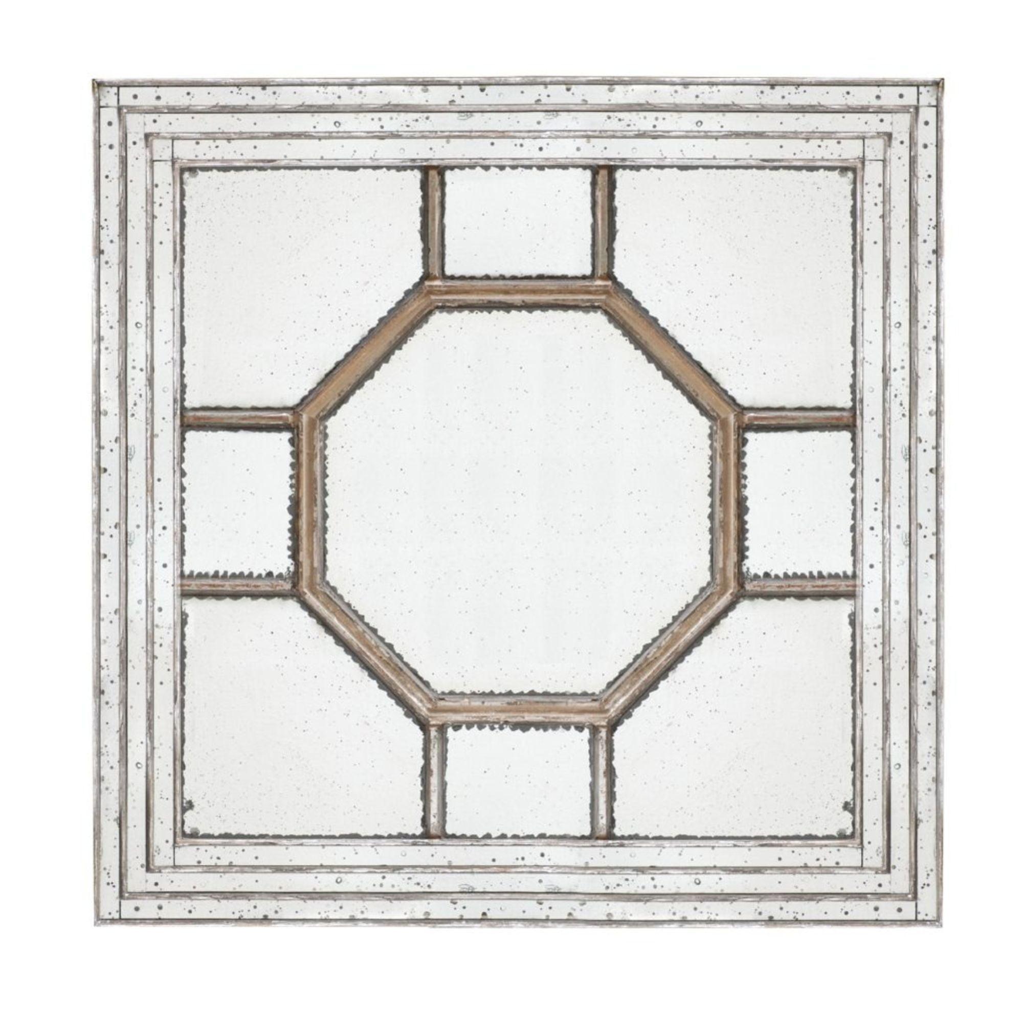 CC Home Furnishings Square Irving Frame Wall Mirror - 48"