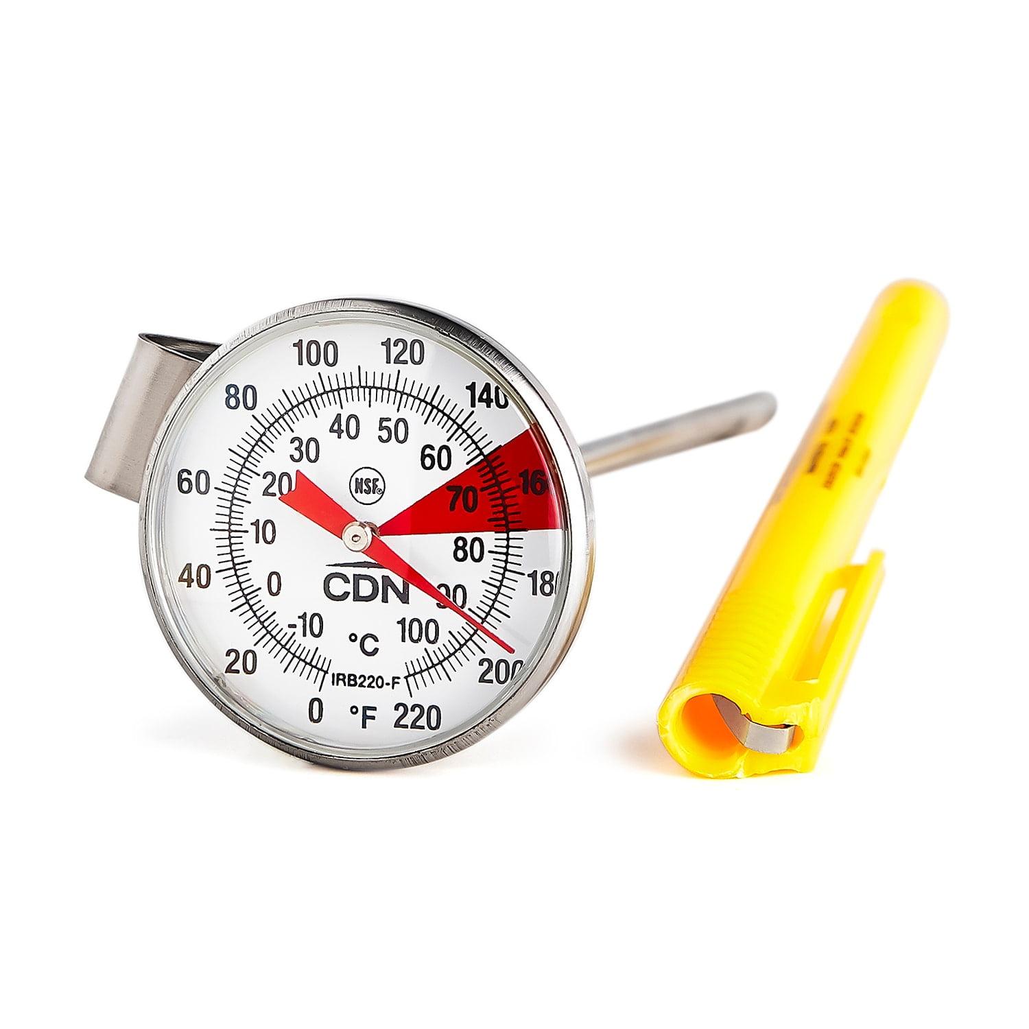 CDN ProAccurate Beverage and Frothing Thermometer, Stainless Steel