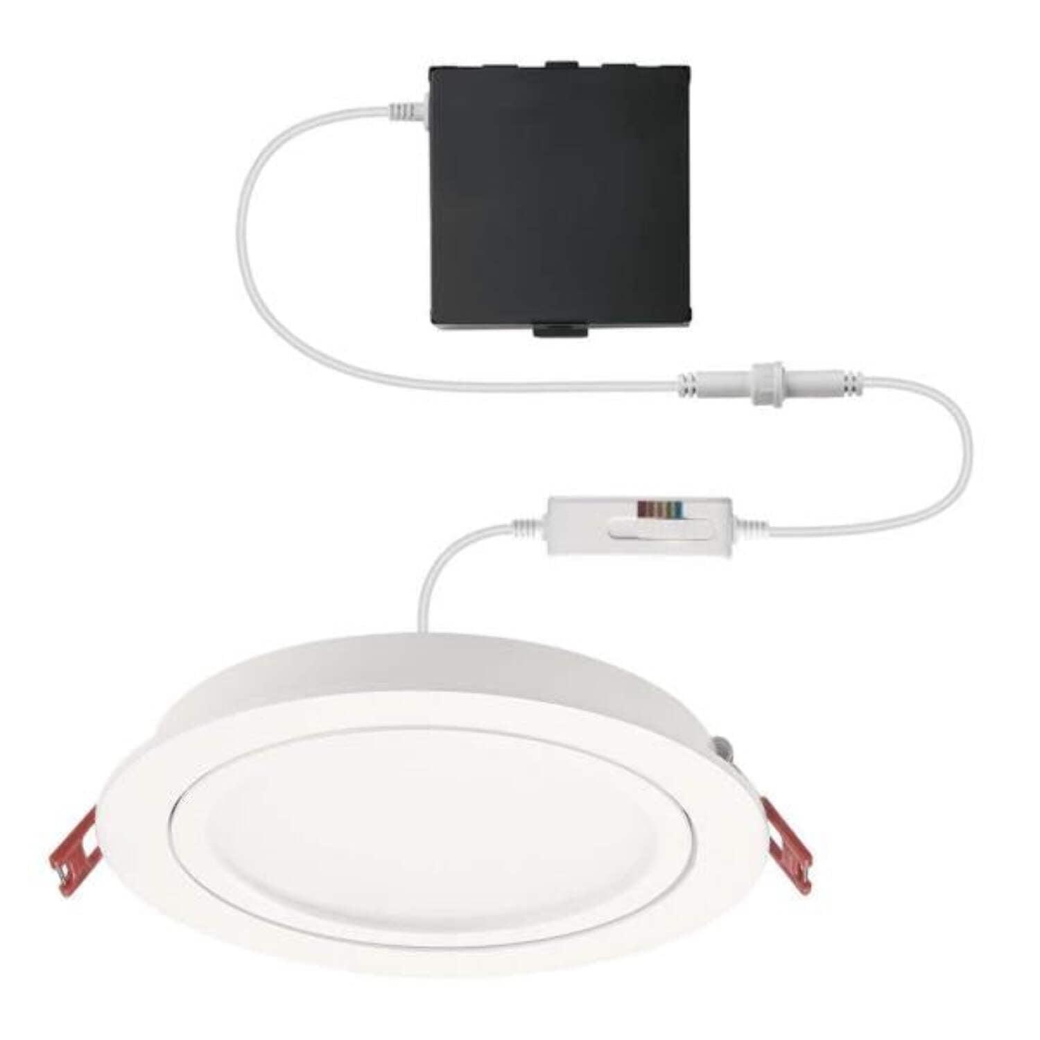 White 6-Inch Dimmable LED Recessed Lighting Kit