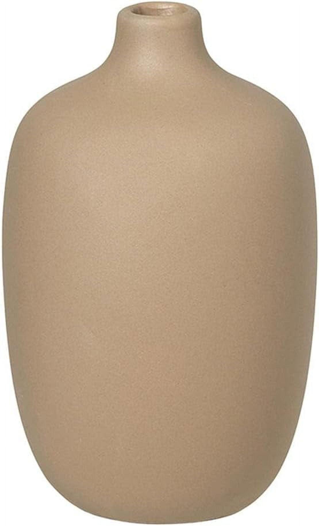 Ceola Nomad Tan Ceramic Bouquet Vase 3" x 5"