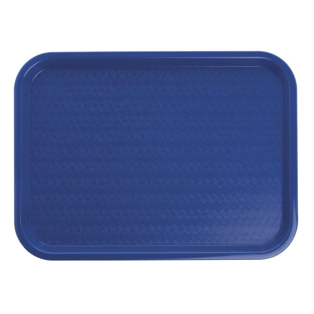 CFS CT121614 Cafe Standard Plastic Cafeteria/Fast Food Tray, NSF Certified, BPA Free, 16" Length x 12" Width, Blue (Pack of 24)
