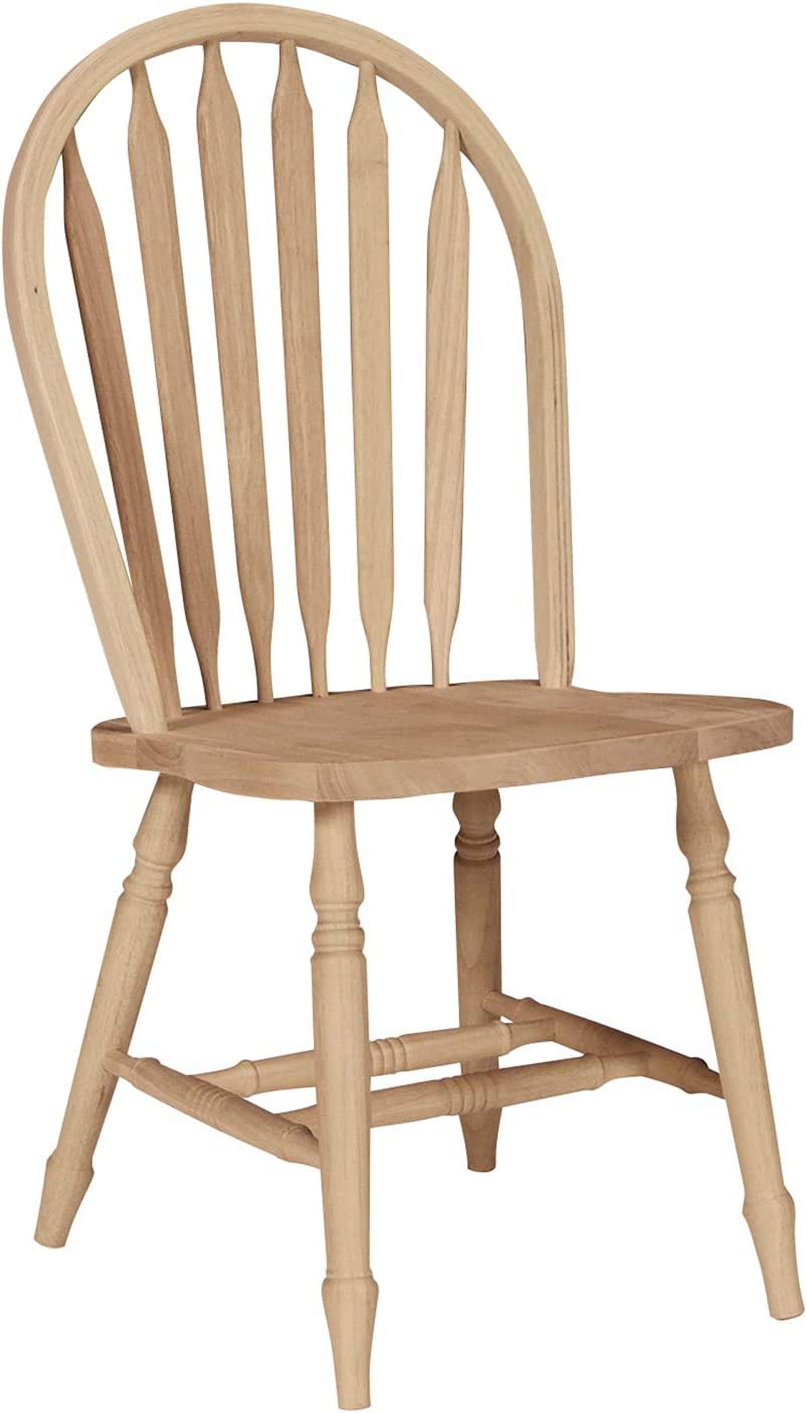 Natural Wood Windsor Arrow Back Dining Chair