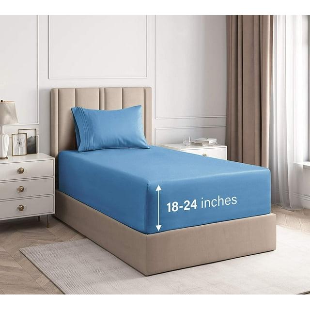 CGK Linens Extra Deep Pocket luxury Sheet Set - Solid Ultra Soft & Cooling Sheet Sets