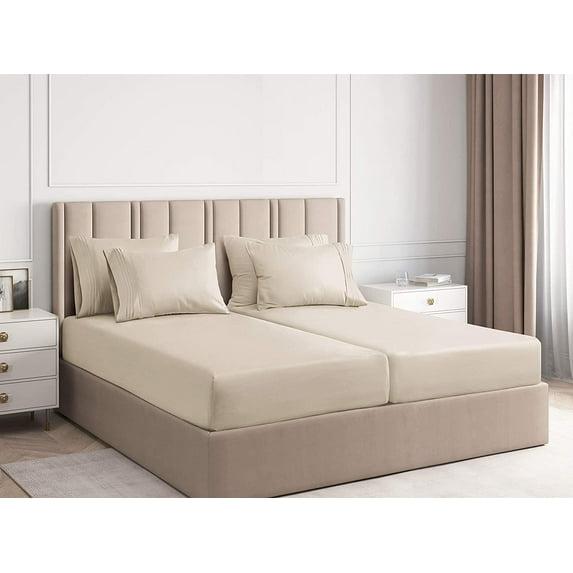 CGK Linens 6 Piece Soft & Cooling Solid Sheet Set - Wrinkle Free Luxury Bed Sheets