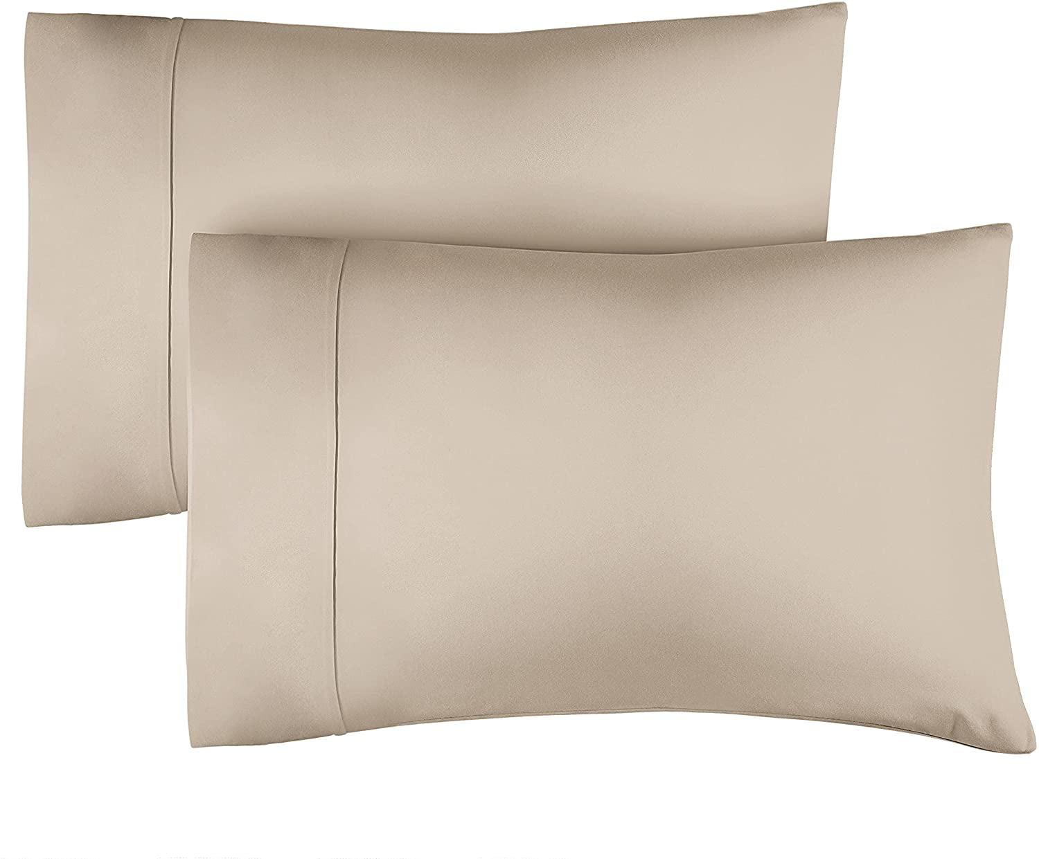 CGK Linens Hotel Quality 400 Tread count 100% Cotton Pillowcase Covers - Set of 2