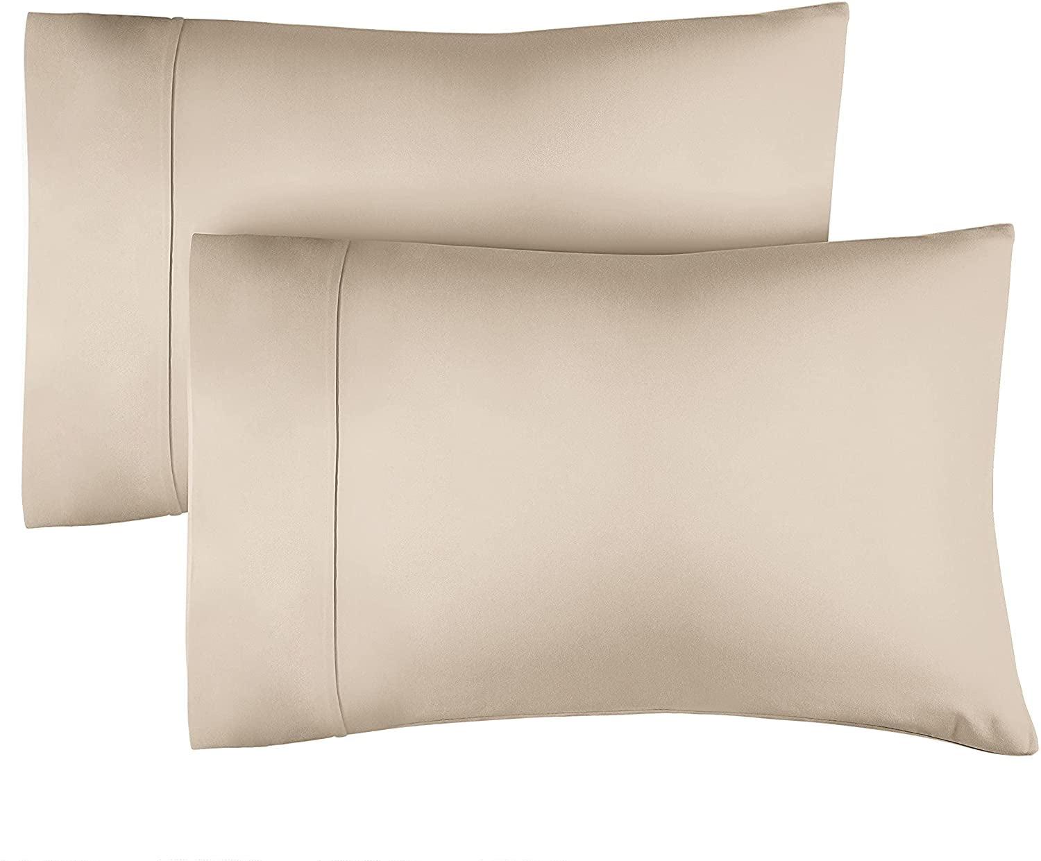 CGK Linens Hotel Quality 400 Tread count 100% Cotton Pillowcase Covers - Set of 2