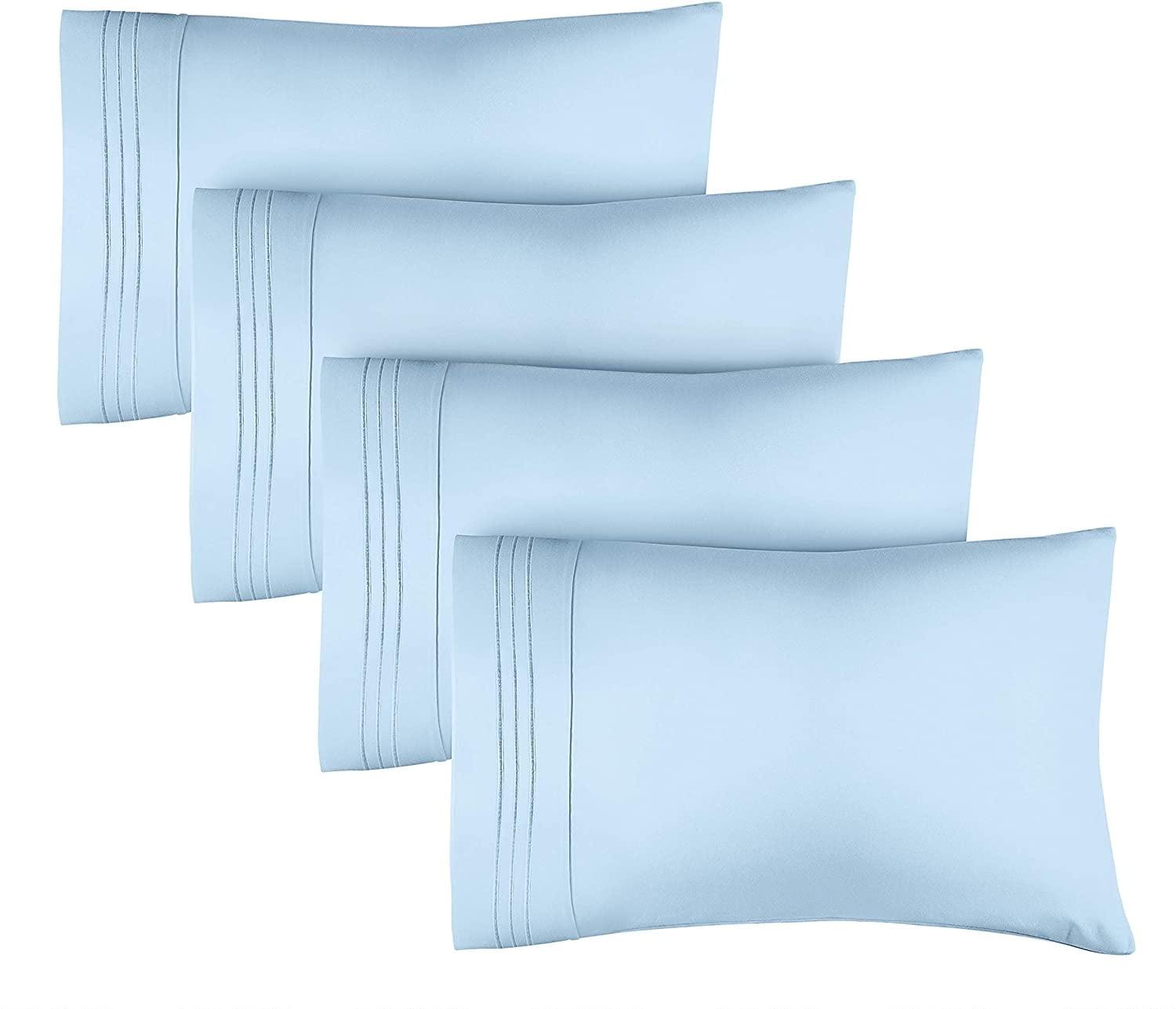 CGK Linens Soft Double Brushed Soft & Cooling Pillowcase - Set of 4