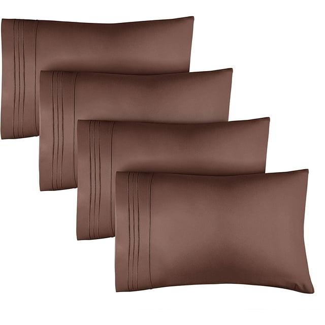 CGK Linens Soft Double Brushed Soft & Cooling Pillowcase - Set of 4