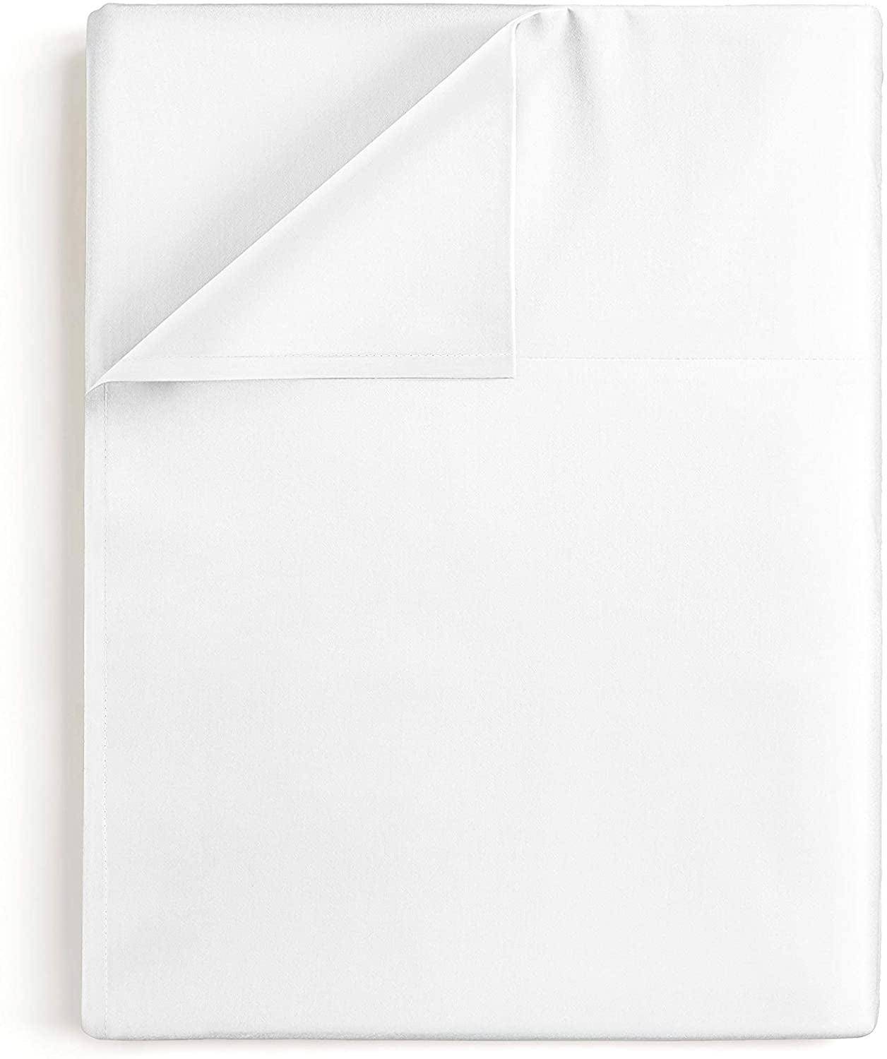 CGK Linens Single 100% Cotton Flat Sheet/ Top Sheet 400 Thread Count
