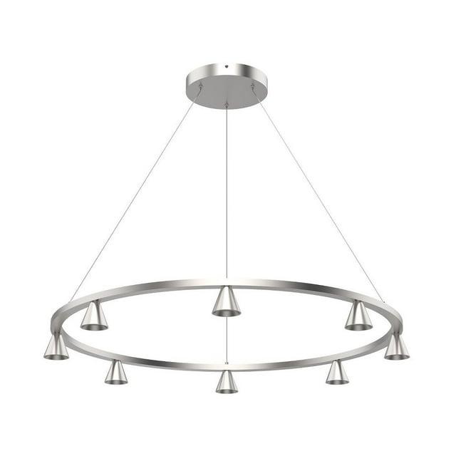 Kuzco Lighting 8 - Light Dimmable LED Wagon Wheel Chandelier