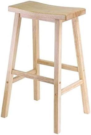 Natural Beech Wood 29" Saddle Seat Bar Stool