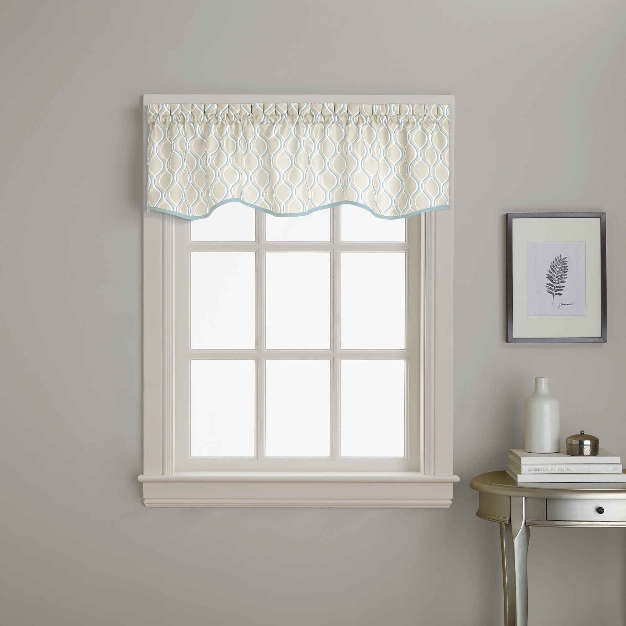 Curtainworks Bettie Geometric Tailored 58" Window Valance