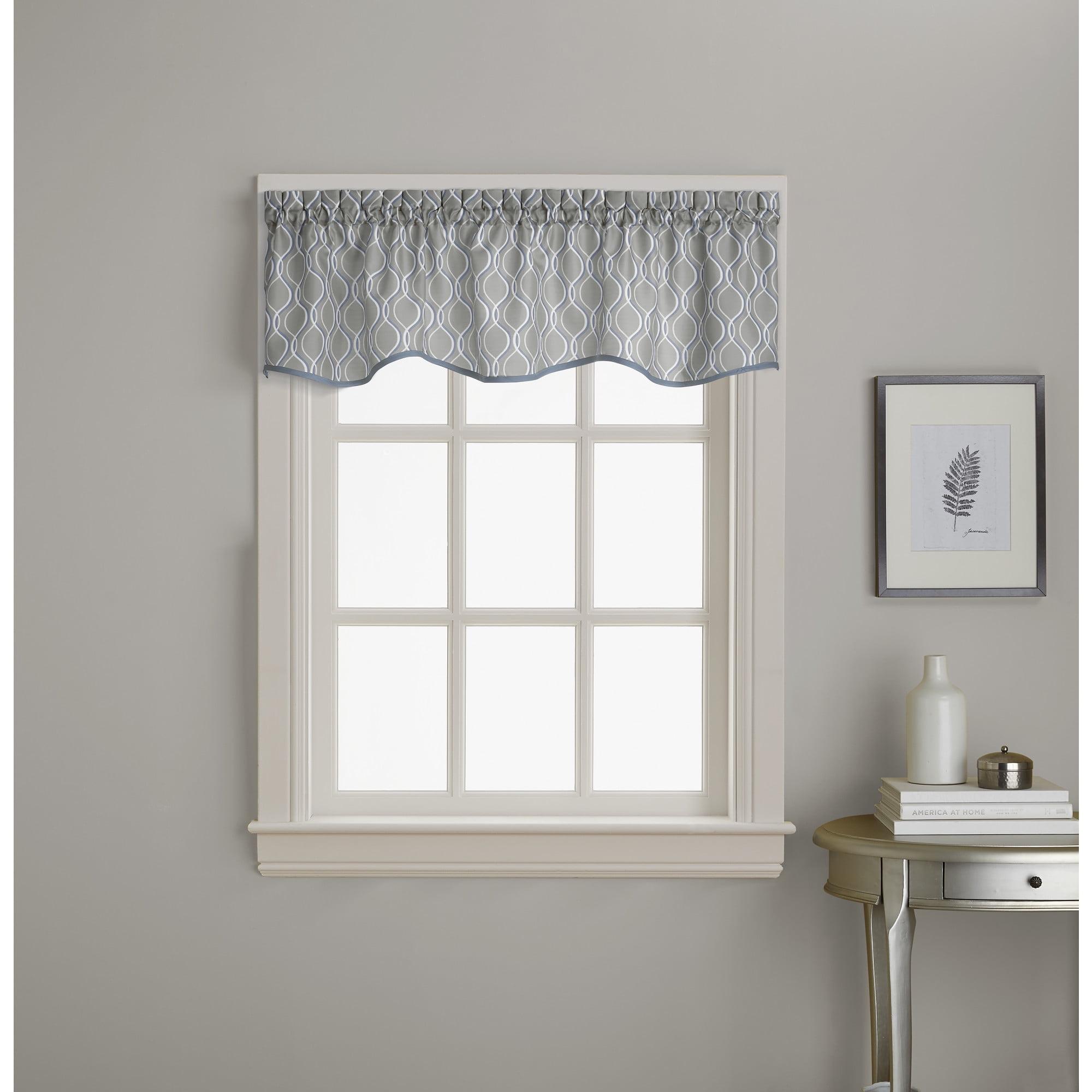 Curtainworks Bettie Geometric Tailored 58" Window Valance