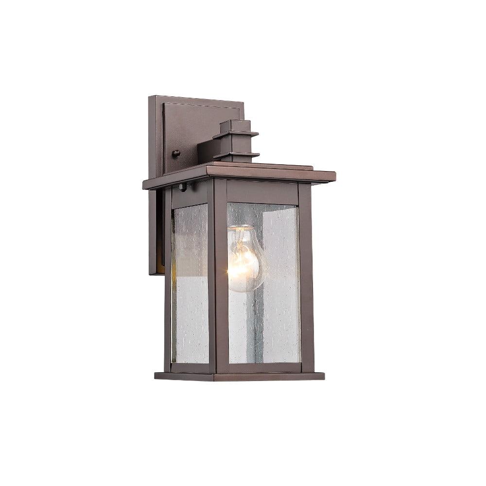 RADIANCE Goods Transitional 1 Light Rubbed Bronze Outdoor Wall Sconce 12" Height